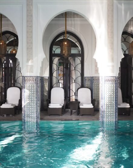 Guest relaxing in a luxury spa